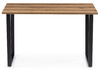 Миниатюра фото стол деревянный woodville лота лофт 120 25 мм дуб делано темный / матовый черный 489637 | 220svet.ru