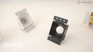 Миниатюра фото встраиваемый светильник crystal lux clt 051c1 wh-ch | 220svet.ru