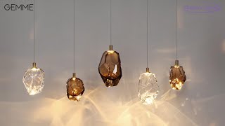 Миниатюра фото подвесной светильник odeon light gemme 7113/4lc сиреневый | 220svet.ru